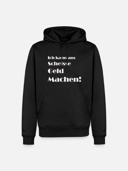 Geld - Männer Premium Bio Hoodie - Schwarz
