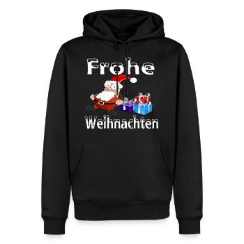 Weihnachten - Männer Premium Bio Hoodie - Schwarz - Vorne - Nico (187cm)