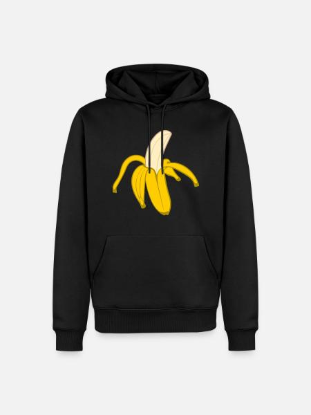 Banane - Männer Premium Bio Hoodie - Schwarz