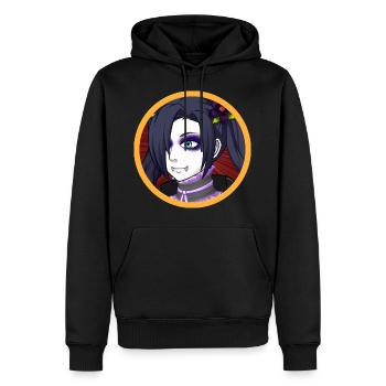 November - Men’s Premium Organic Hoodie - black - Front - Nico (187cm)