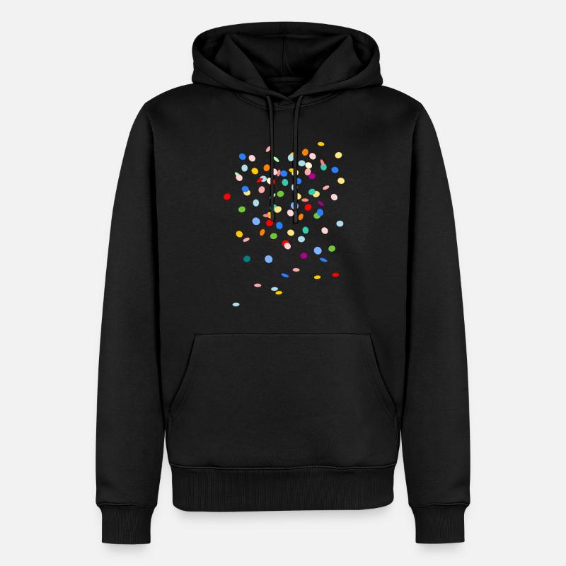 KONFETTI - Sweat à capuche Premium bio Homme - noir