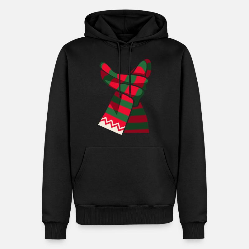 Noël - écharpe de Noël - Sweat à capuche Premium bio Homme - noir