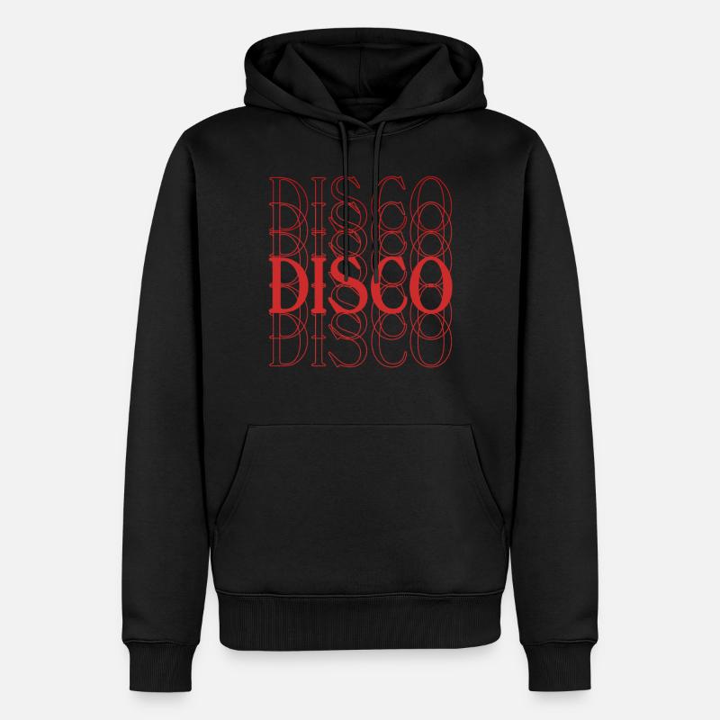 Disco Disco Disco - Männer Premium Bio Hoodie - Schwarz