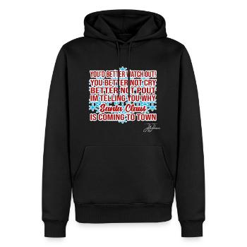 Christmas Christmas Christmas Christmas - Men’s Premium Organic Hoodie - black - Front - Nico (187cm)
