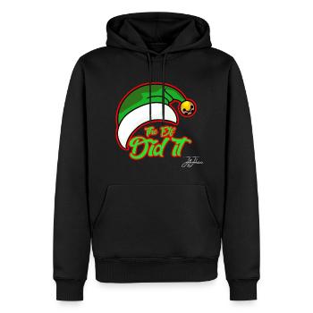 Christmas Christmas Christmas Christmas - Men’s Premium Organic Hoodie - black - Front - Nico (187cm)