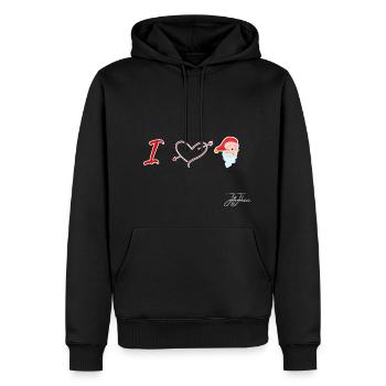 Christmas Christmas Christmas Christmas - Men’s Premium Organic Hoodie - black - Front - Nico (187cm)