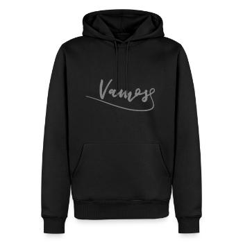 Vamos Spruch Spanisch - Männer Premium Bio Hoodie - Schwarz - Vorne - Nico (187cm)