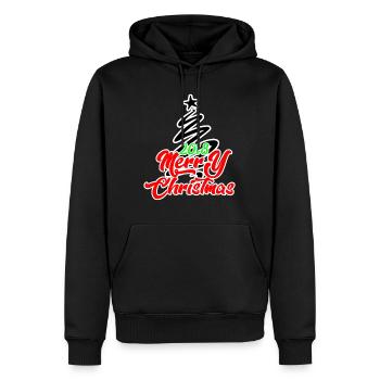 Christmas Christmas Christmas Christmas - Men’s Premium Organic Hoodie - black - Front - Nico (187cm)