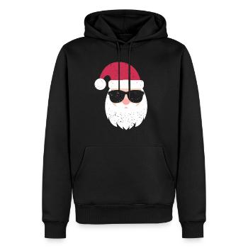 Cadeau d'enfant mignon de lunettes de soleil du père Noël - Sweat à capuche Premium bio Homme - noir - Devant - Nico (187cm)