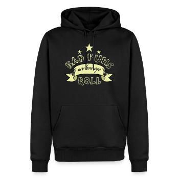 Augenrollen Einstellung Bad Puns Are How Eye Roll - Männer Premium Bio Hoodie - Schwarz - Vorne - Nico (187cm)
