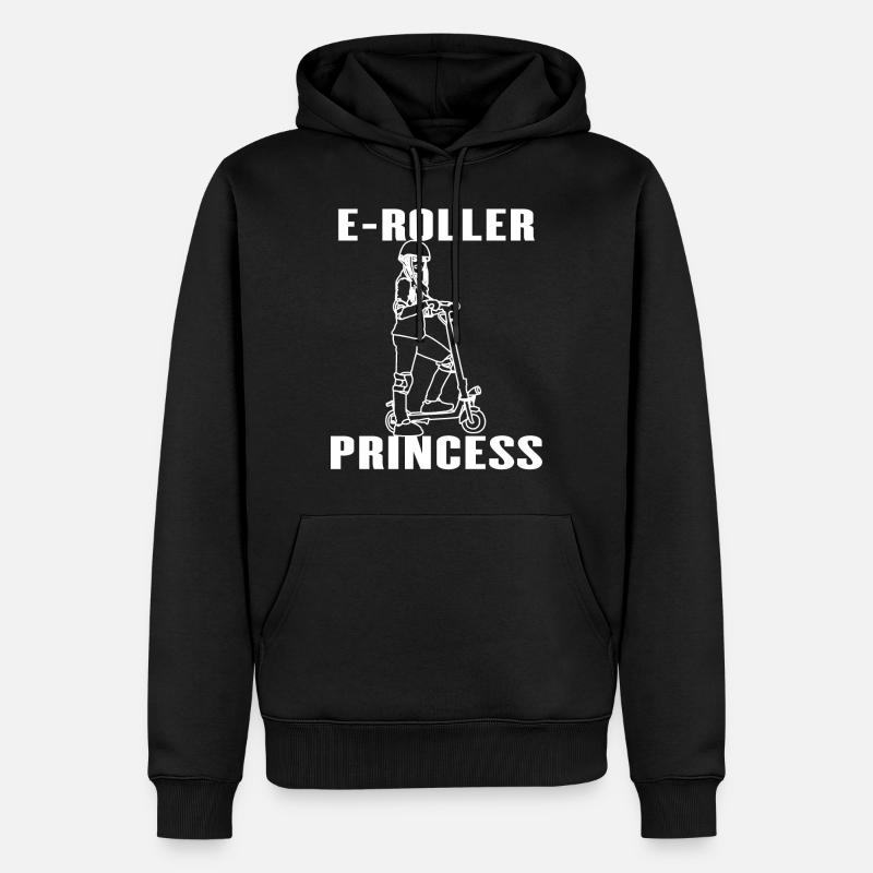 Elektro Roller Prinzessin E-Roller Geschenkidee - Männer Premium Bio Hoodie - Schwarz