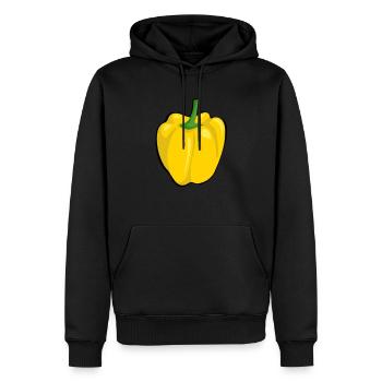 paprika schote gemüse gartem ernte salatgemüse - Männer Premium Bio Hoodie - Schwarz - Vorne - Nico (187cm)