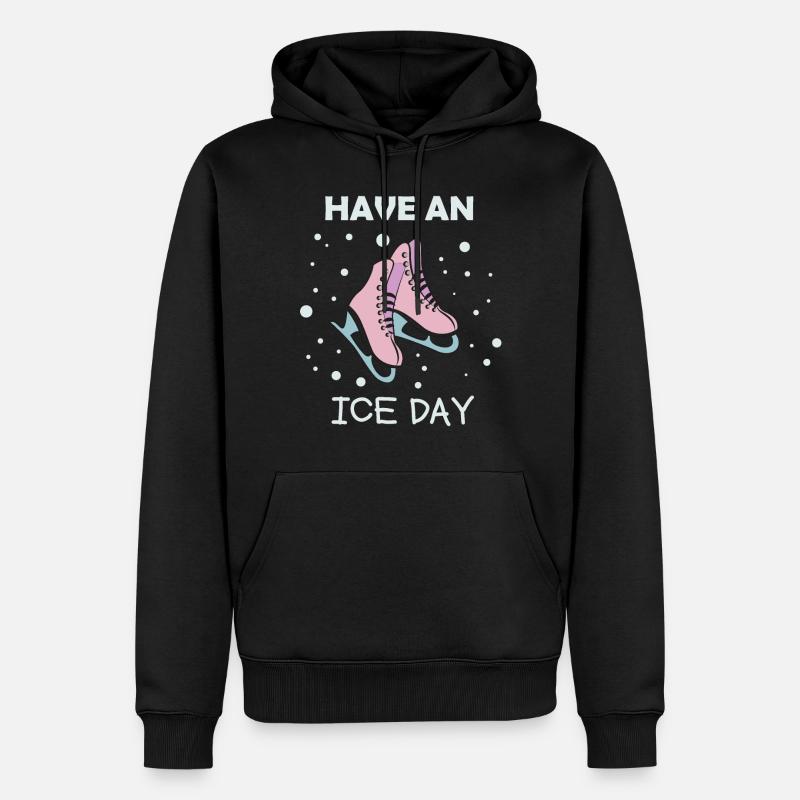 Patins - Have an ice day - Sweat à capuche Premium bio Homme - noir