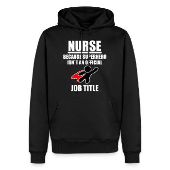 Nurse Medicine Nurse funny doctor's assistant - Men’s Premium Organic Hoodie - black - Front - Nico (187cm)