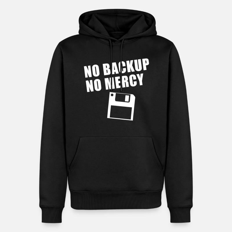 No Backup No Mercy - Sweat à capuche Premium bio Homme - noir