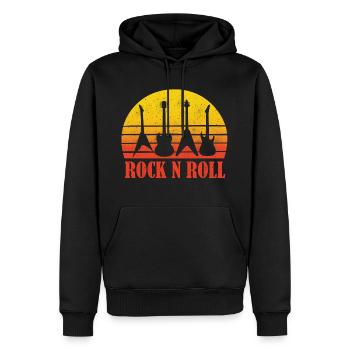 Rock and Roll Rocknroll gitarre gitarist band tanz - Männer Premium Bio Hoodie - Schwarz - Vorne - Nico (187cm)