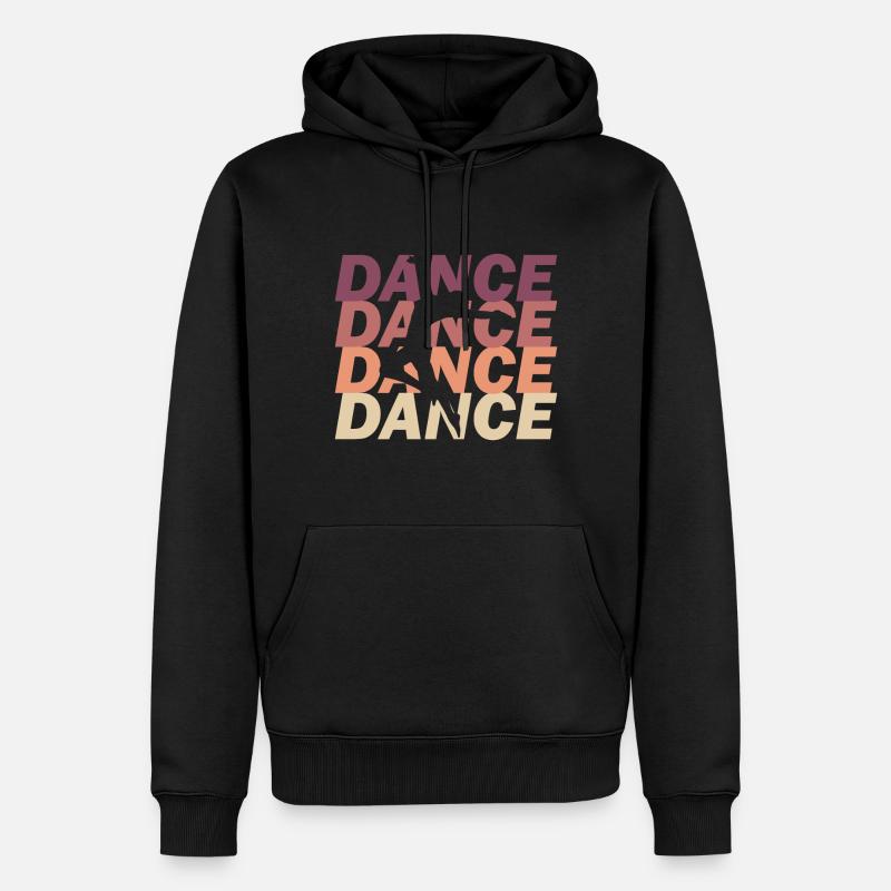 danse - Sweat à capuche Premium bio Homme - noir