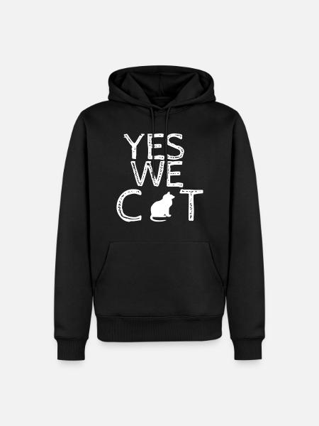 cats friend - Men’s Premium Organic Hoodie - black