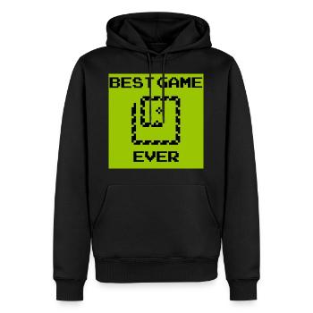 serpent gamer 3210 téléphone portable pixel rétro 90s nerd téléphone portable - Sweat à capuche Premium bio Homme - noir - Devant - Nico (187cm)