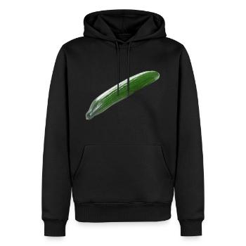 Gurke - Männer Premium Bio Hoodie - Schwarz - Vorne - Nico (187cm)