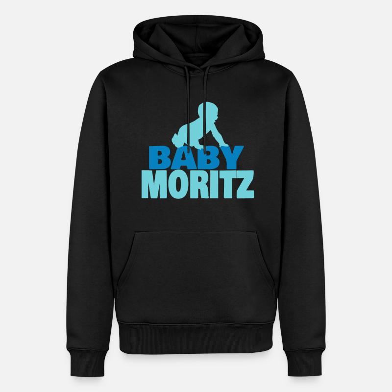 Idée cadeau Moritz - Sweat à capuche Premium bio Homme - noir