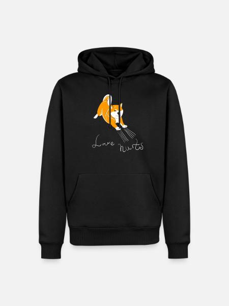 Love hurts Shiba - Men’s Premium Organic Hoodie - black
