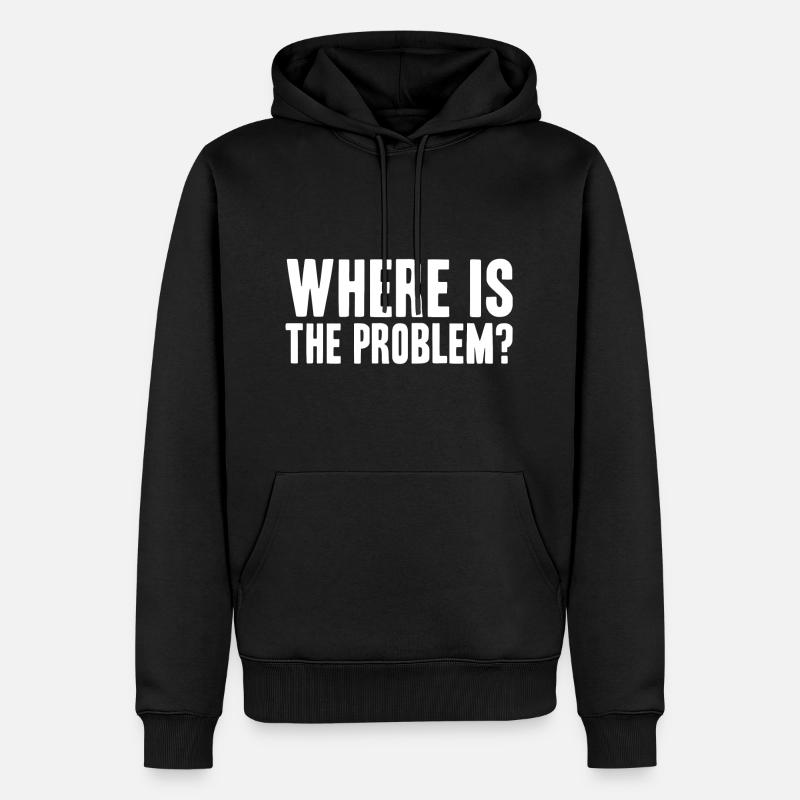 Problemlösung - Männer Premium Bio Hoodie - Schwarz