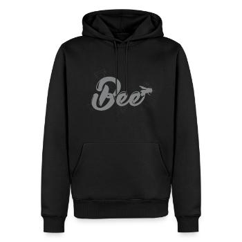 Bee - Men’s Premium Organic Hoodie - black - Front - Nico (187cm)