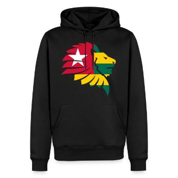 Drapeau du Togo Afrique Cabrais Kabure Ewe Gift - Sweat à capuche Premium bio Homme - noir - Devant - Nico (187cm)