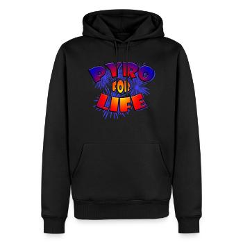 Pyro for life fireworks - Men’s Premium Organic Hoodie - black - Front - Nico (187cm)