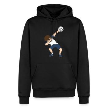 Handballer Dab Dabbing Handball Spieler Geschenk - Männer Premium Bio Hoodie - Schwarz - Vorne - Nico (187cm)