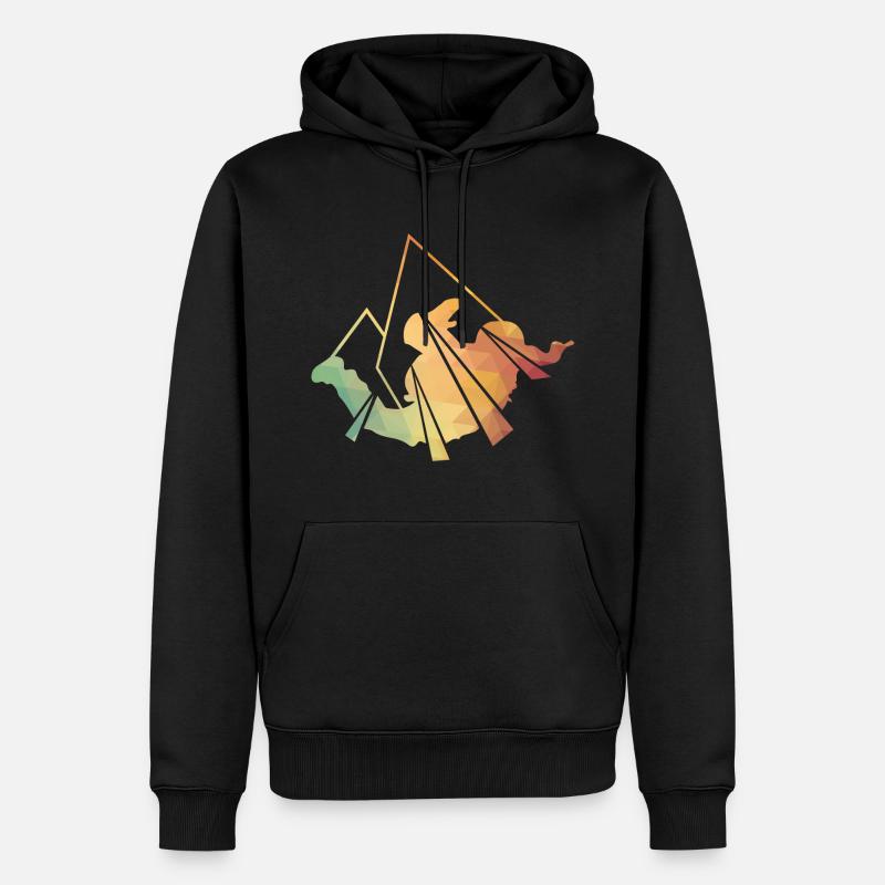 Parachutisme - Sweat à capuche Premium bio Homme - noir