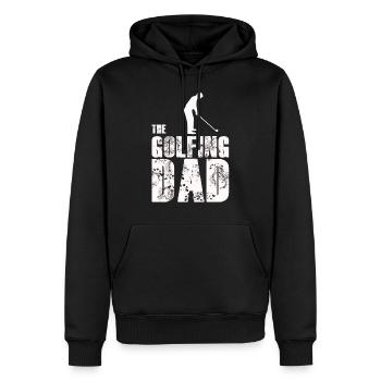Golf Golfer Golfing Father Dad Father's Day - Men’s Premium Organic Hoodie - black - Front - Nico (187cm)