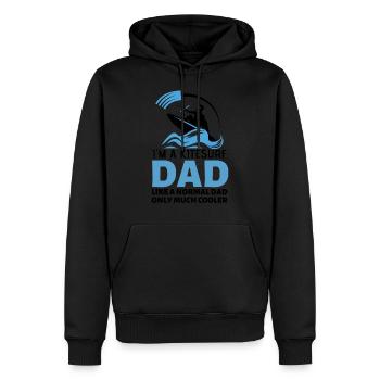 Kitesurfing Kitesurf Dad Gift for the daddy - Men’s Premium Organic Hoodie - black - Front - Nico (187cm)