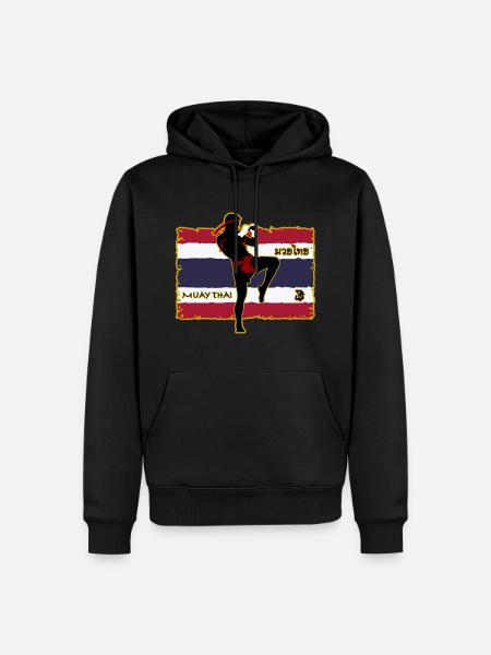 Muay Thai - Männer Premium Bio Hoodie - Schwarz