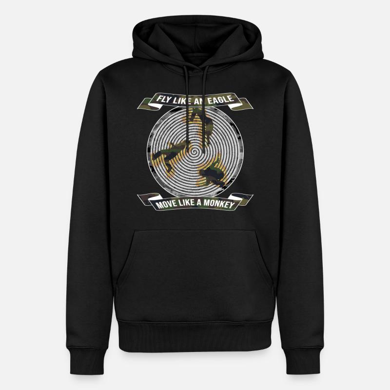 Parkour Backflip Geschenkidee - Männer Premium Bio Hoodie - Schwarz