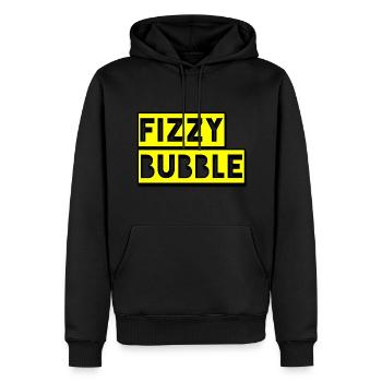 FIZZY BUBBLE - Men’s Premium Organic Hoodie - black - Front - Nico (187cm)