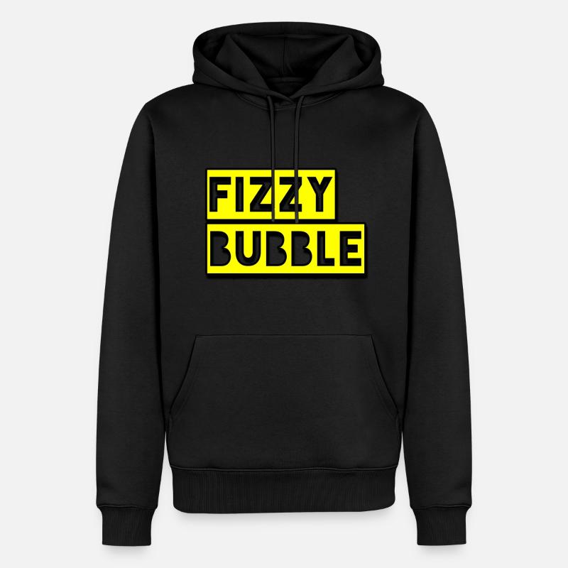 FIZZY BUBBLE - Männer Premium Bio Hoodie - Schwarz