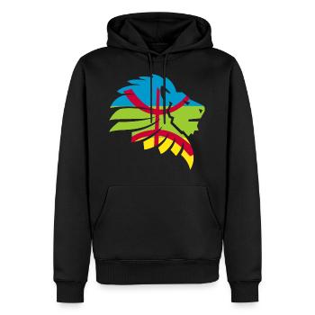Amazigh Flagge Berber Marokko Algerien Geschenk - Männer Premium Bio Hoodie - Schwarz - Vorne - Nico (187cm)