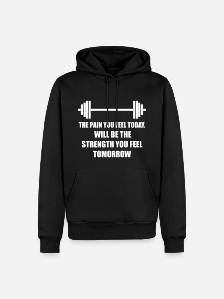 Sport - Männer Premium Bio Hoodie - Schwarz