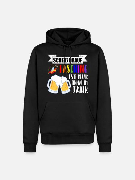 Fasching Geschenkidee - Männer Premium Bio Hoodie - Schwarz