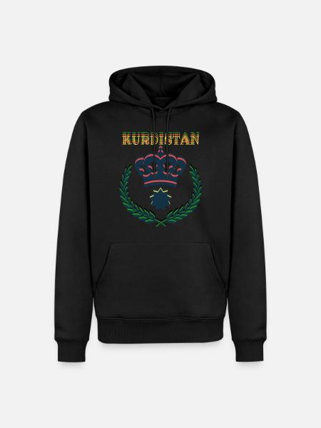 Kurdistan - Männer Premium Bio Hoodie - Schwarz