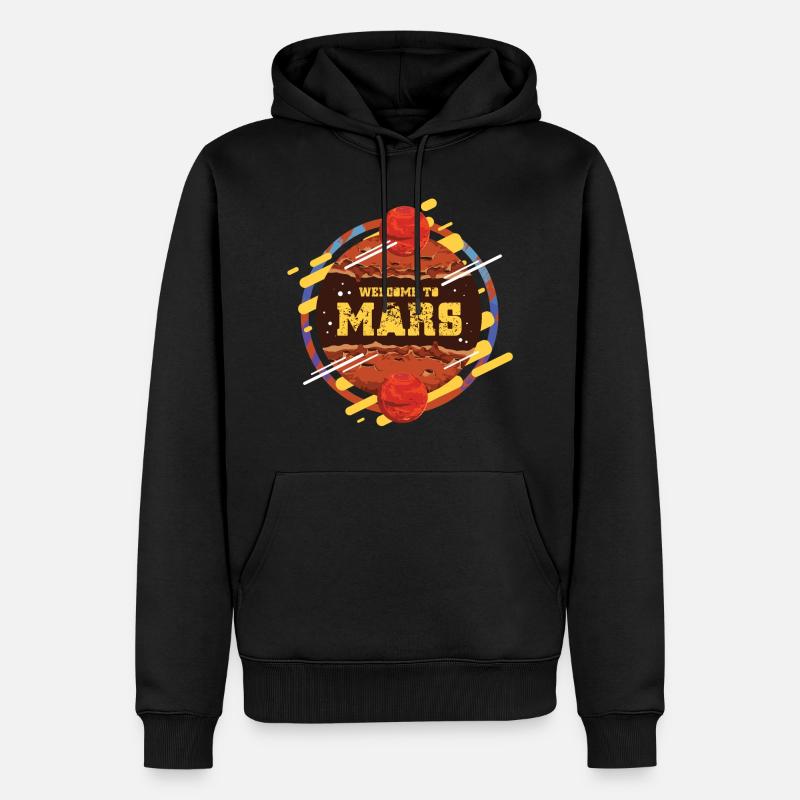 Bienvenue sur Mars Gift Idea - Sweat à capuche Premium bio Homme - noir