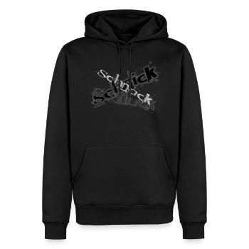 schnick - Männer Premium Bio Hoodie - Schwarz - Vorne - Nico (187cm)