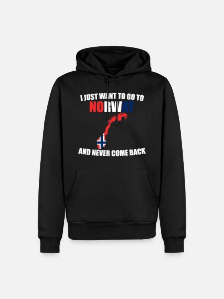 Norway - Men’s Premium Organic Hoodie - black