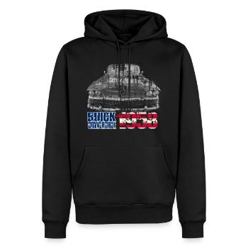 Buick convertible 1958 bw oldtimer - Men’s Premium Organic Hoodie - black - Front - Nico (187cm)