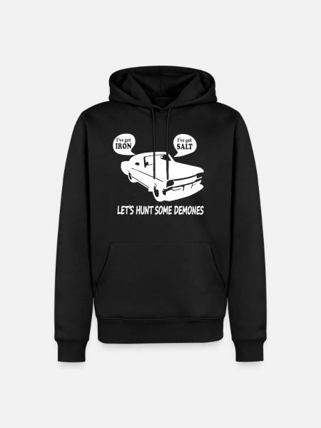 Lass uns ein paar demonen jagen - Männer Premium Bio Hoodie - Schwarz