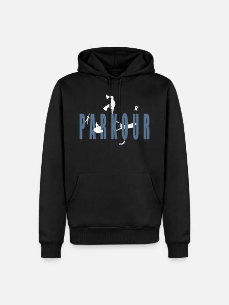 Parkour freerunning techniques - Men’s Premium Organic Hoodie - black