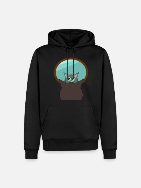 🐱CAT🐱 - Men’s Premium Organic Hoodie - black