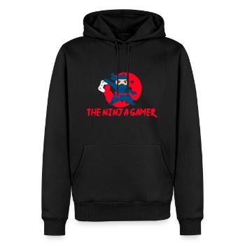 Gamer - The Ninja Gamer - Gift Idea - Men’s Premium Organic Hoodie - black - Front - Nico (187cm)